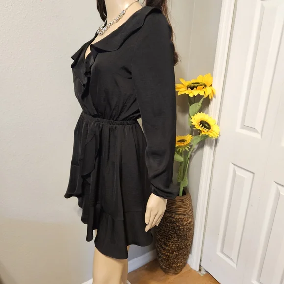 express black ruffle dress Alex Evenings Black Formal Dress main image 0
